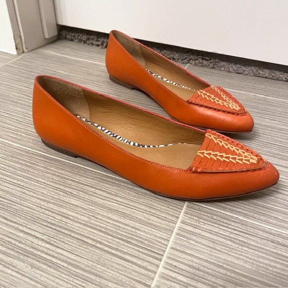 Coach Oakland Vegan Leather Flats Pointed Toe Size 7B - Picture 2 of 14